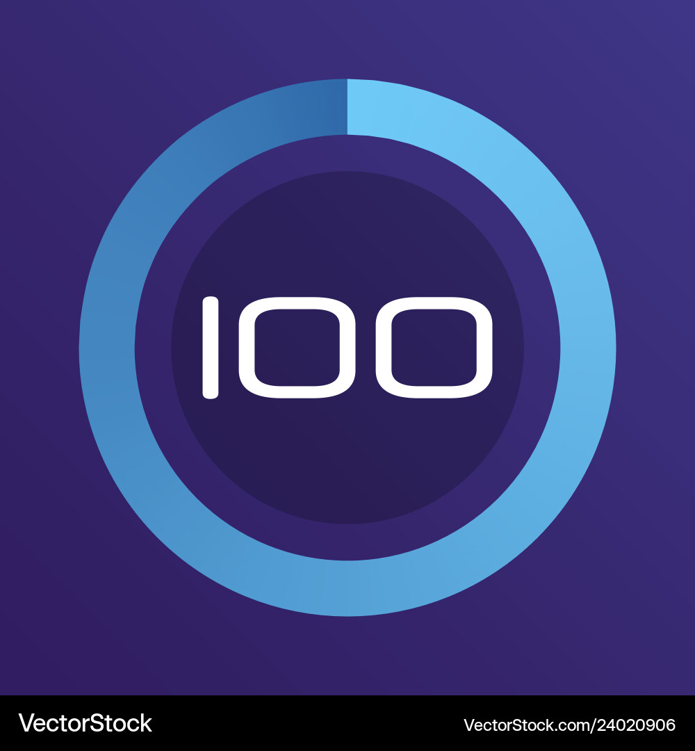 Circular interval timer Circular interval timer vector image