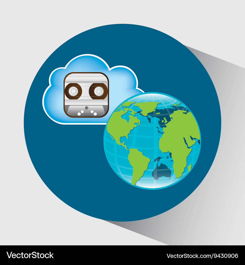 Cloud computing design Vector Image