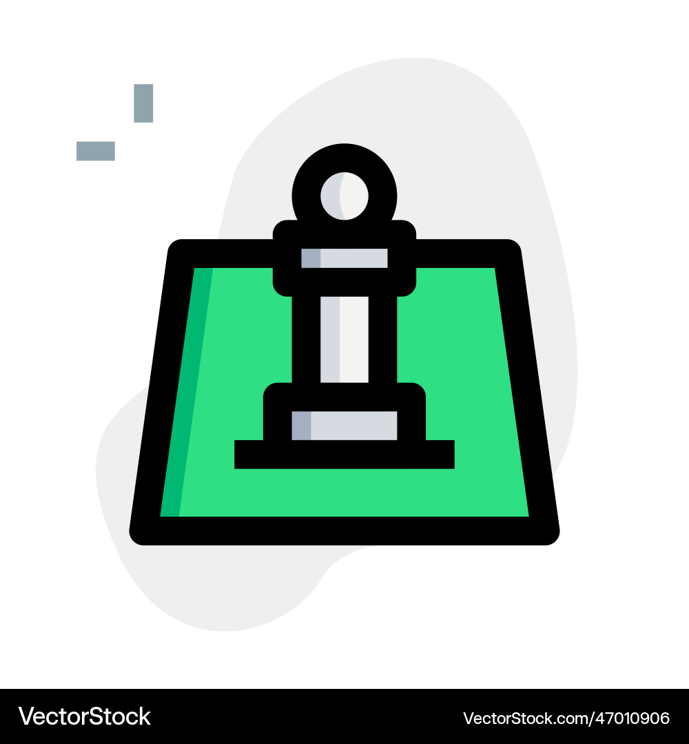 Flat counter table used for gaming Vector Image
