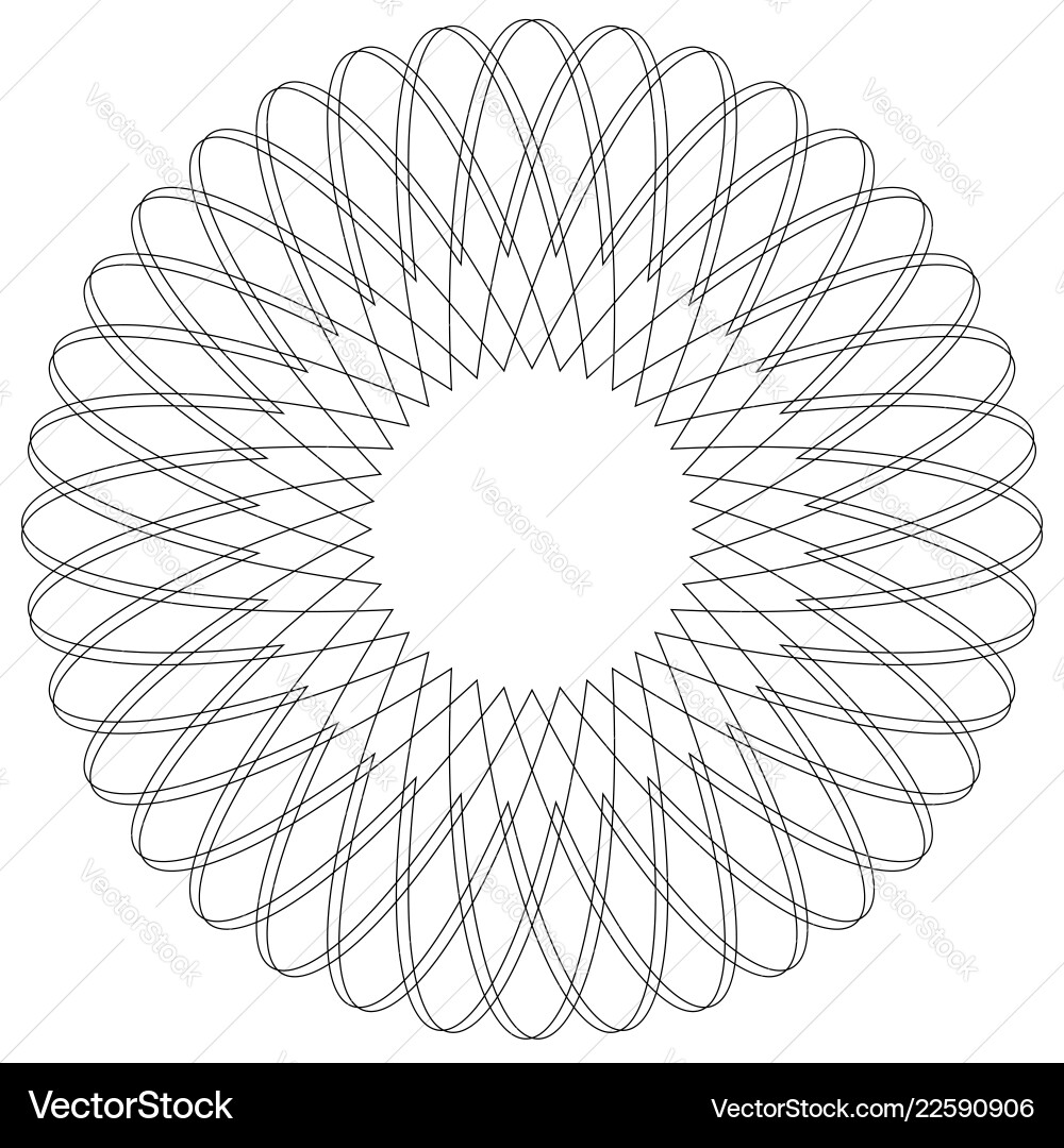 Geometric circular pattern abstract motif Geometric circular pattern abstract motif Vector Image