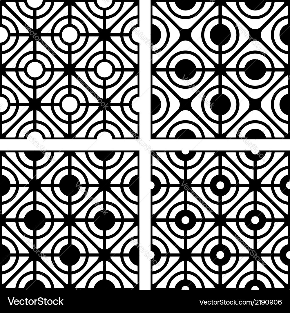 Geometric Lattice Pattern vector image