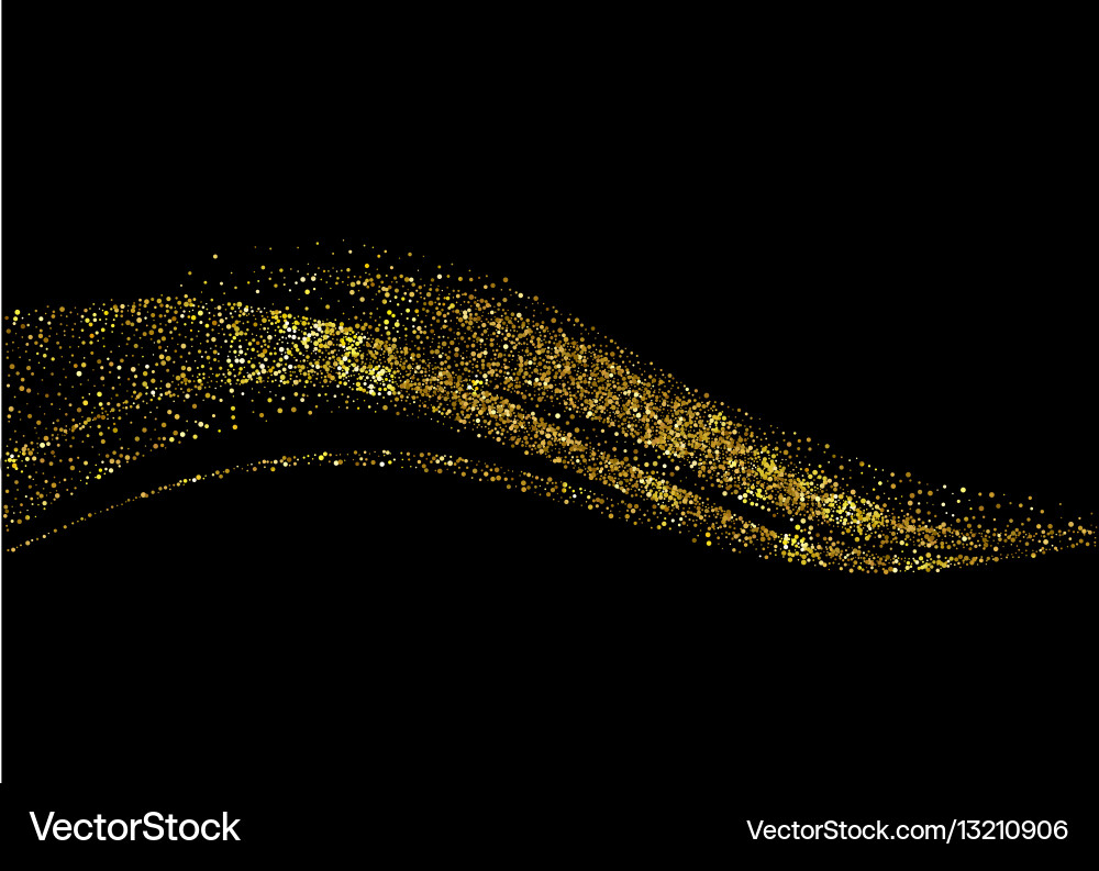 Gold glitter background Royalty Free Vector Image