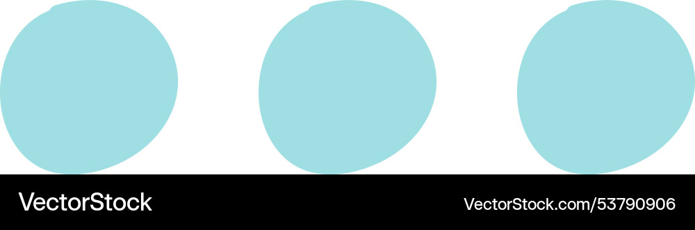 Handdrawn circles progress indicator vector image