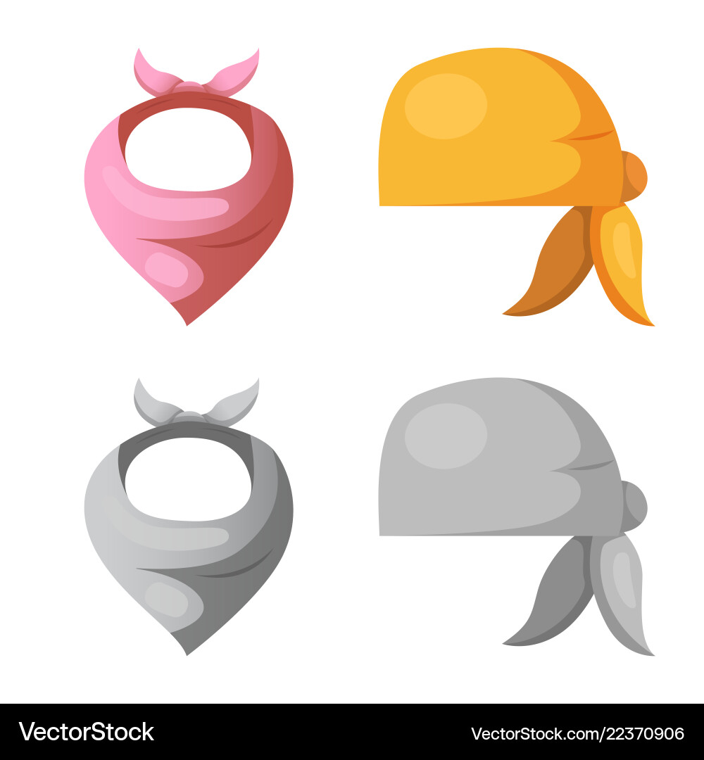 Isolated object of scarf and shawl symbol vector image