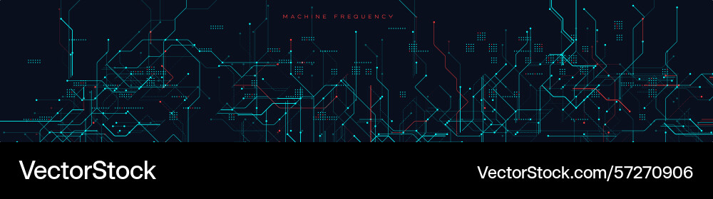 Machine frequency circuit background Machine frequency circuit background vector image