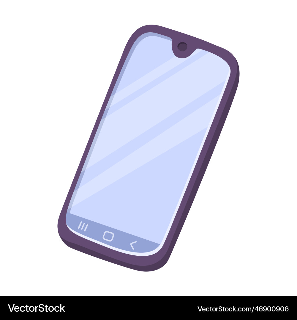Modern smartphone cellphone cartoon Modern smartphone cellphone cartoon vector image