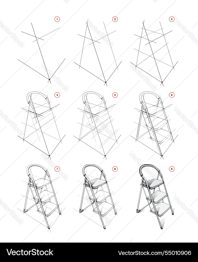 Page shows how to learn draw from life Page shows how to learn draw from life vector image