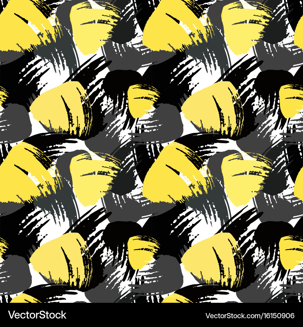Paint Strokes Texture Pattern Vector Image
