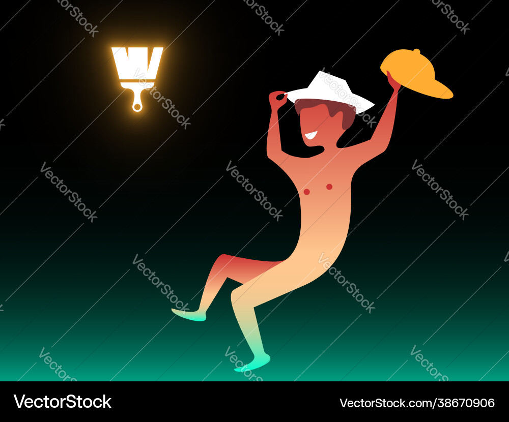 Rebranding composition in gradient style vector image