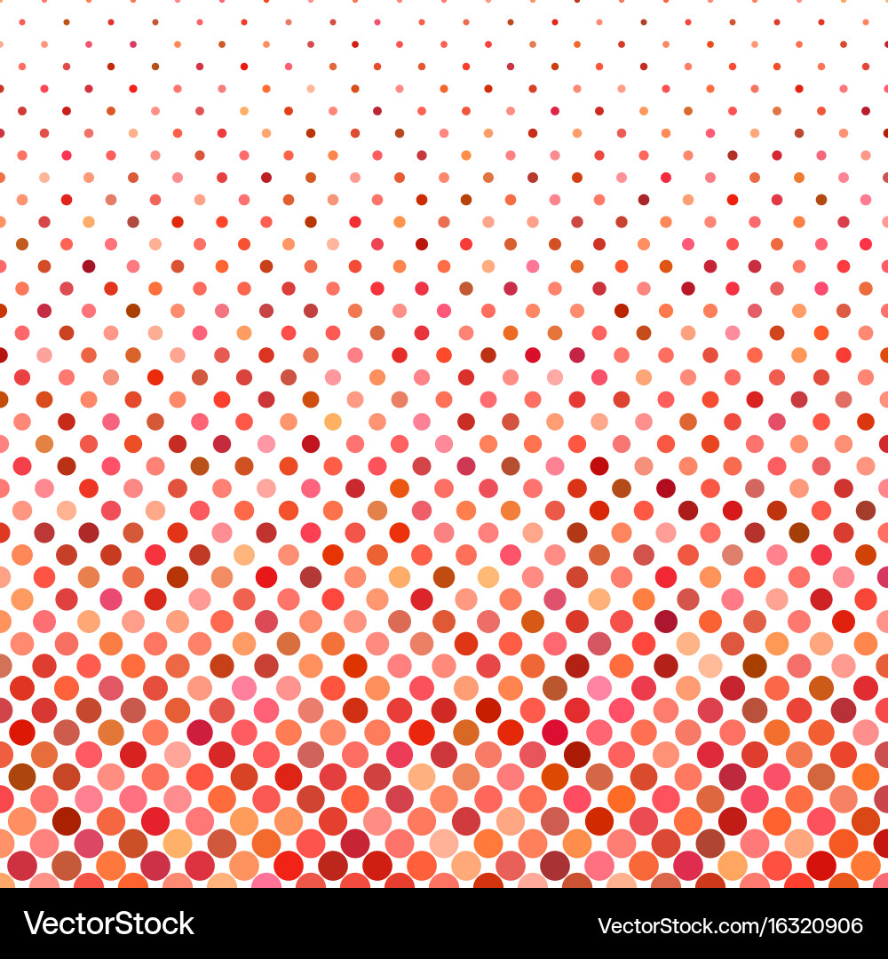 Red circle pattern background vector image