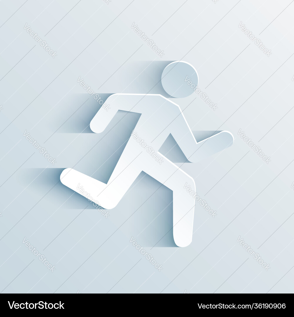 Running sign Running sign vector image