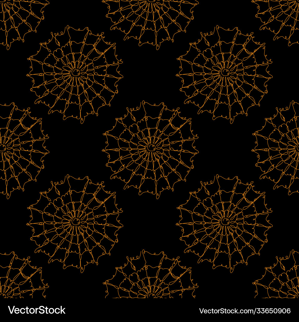 Seamless pattern line art Seamless pattern line art vector image