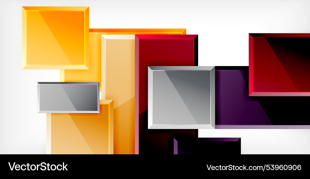 Square shape color abstract geometry Square shape color abstract geometry Vector Image