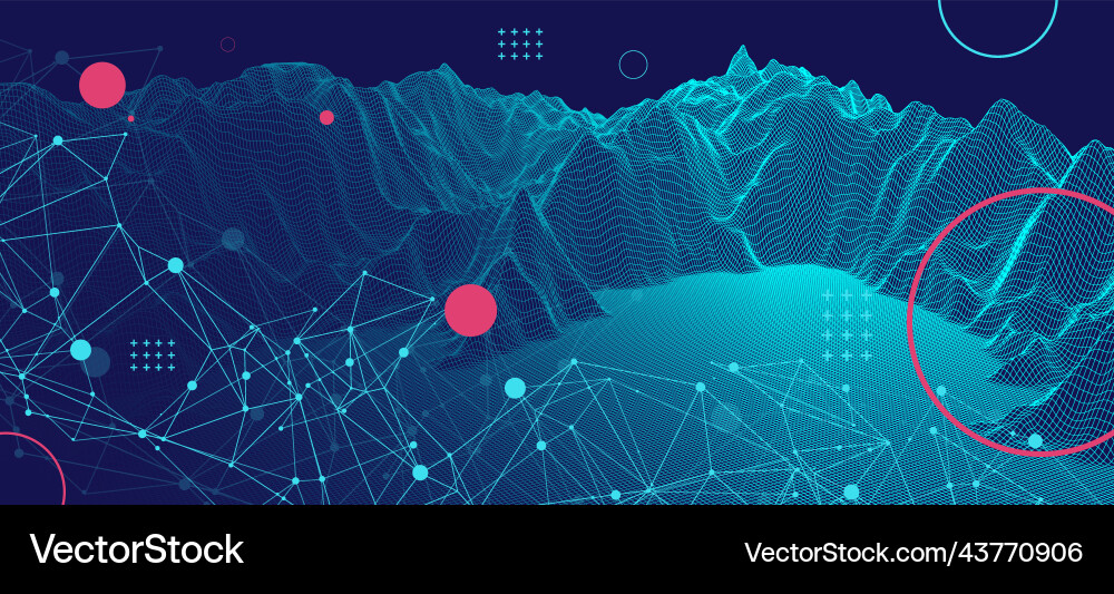Template for science and technology presentation Template for science and technology presentation vector image