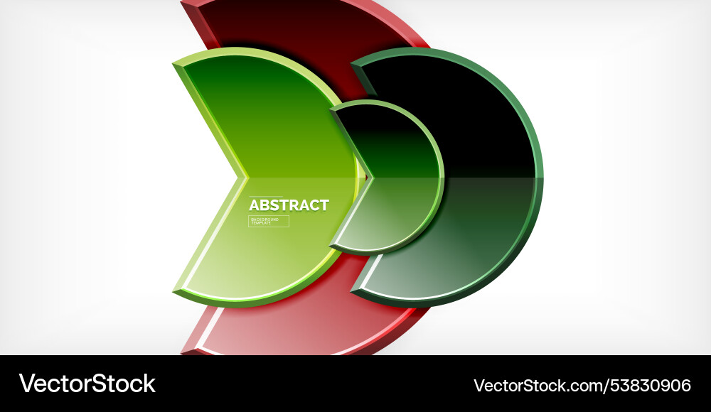 Trendy round shapes with triangular angle design Trendy round shapes with triangular angle design Vector Image