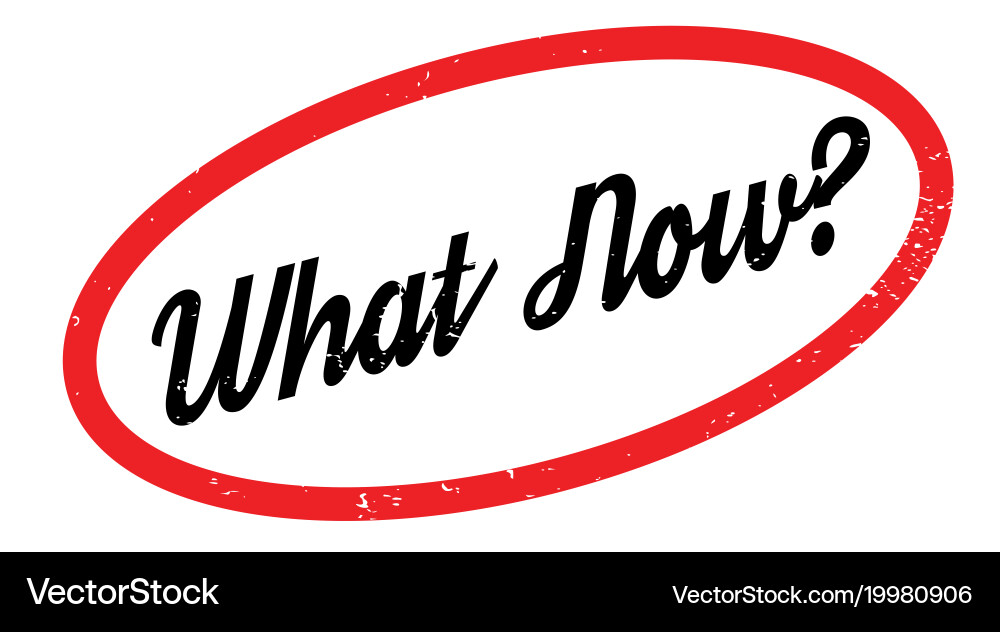 What Now Grunge Rubber Stamp Vector Image