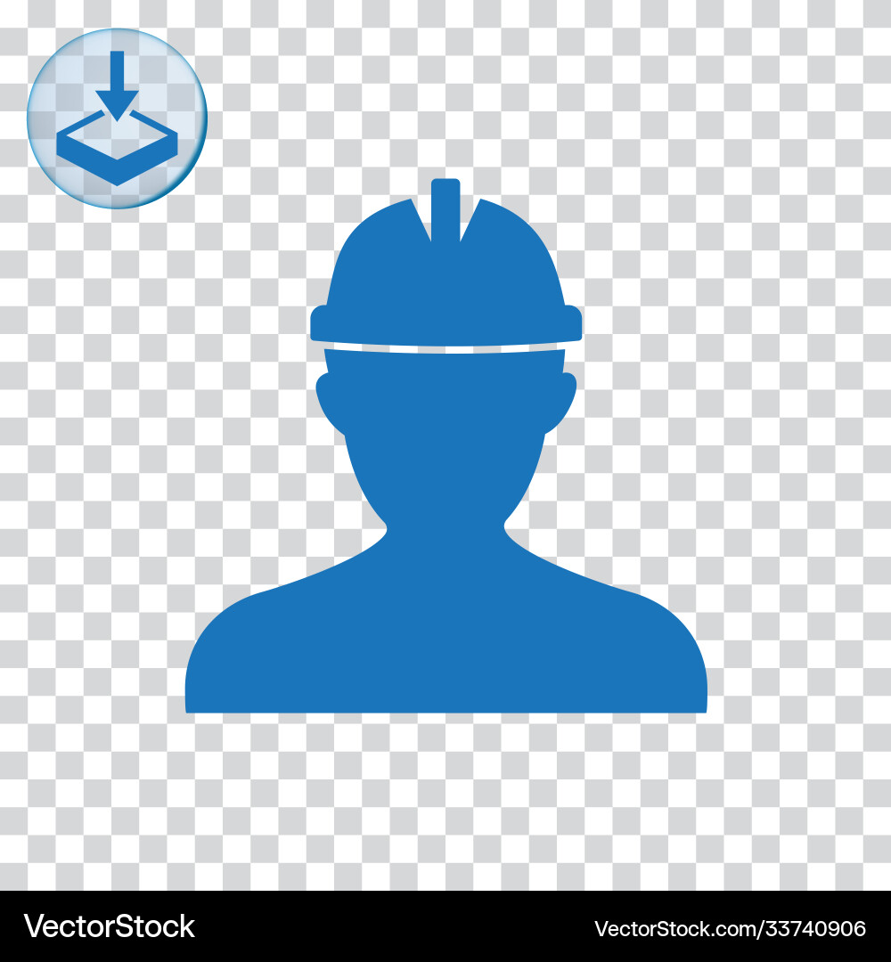 Worker icon for web and mobile vector image
