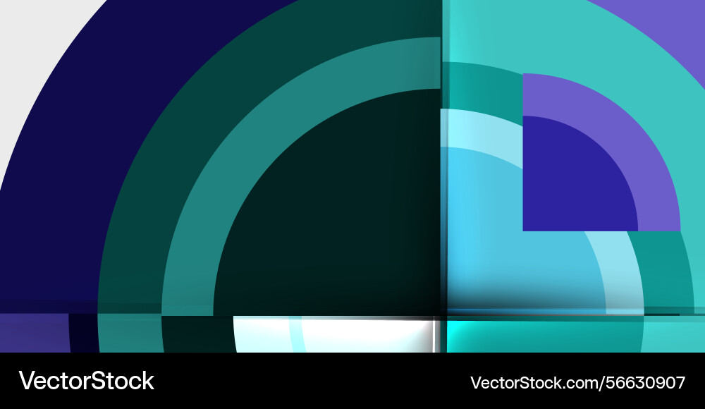 Abstract composition overlapping arcs rectangles Abstract composition overlapping arcs rectangles vector image