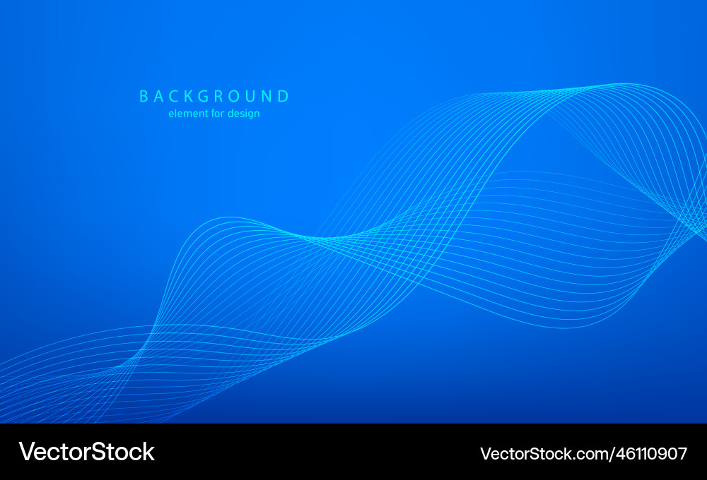 Abstract gradient background wave element Abstract gradient background wave element vector image