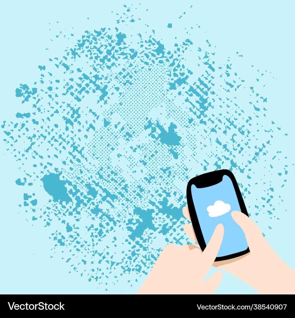 Abstract spreading message online global Abstract spreading message online global Vector Image