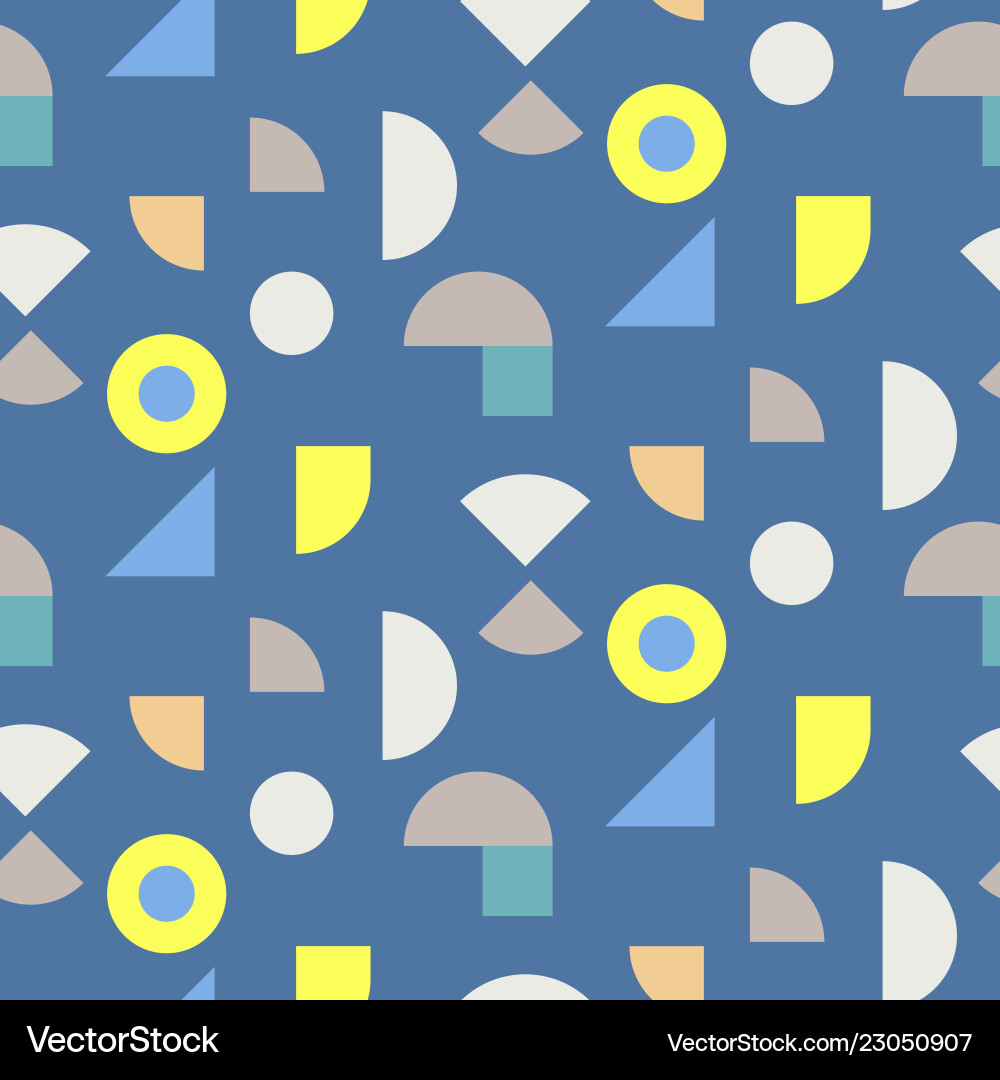 Color blocks seamless pattern vector image