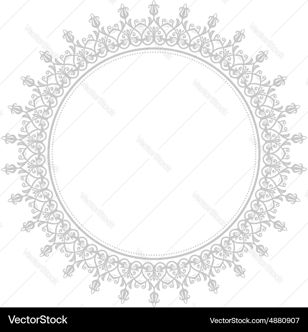 Damask orient pattern vector image