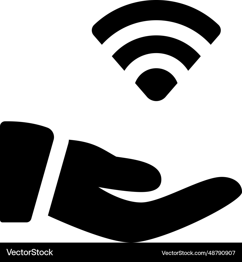 Easy to share data with wireless connection Vector Image