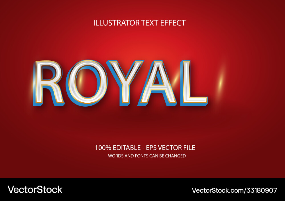 Editable text style effect typography template Editable text style effect typography template Vector Image