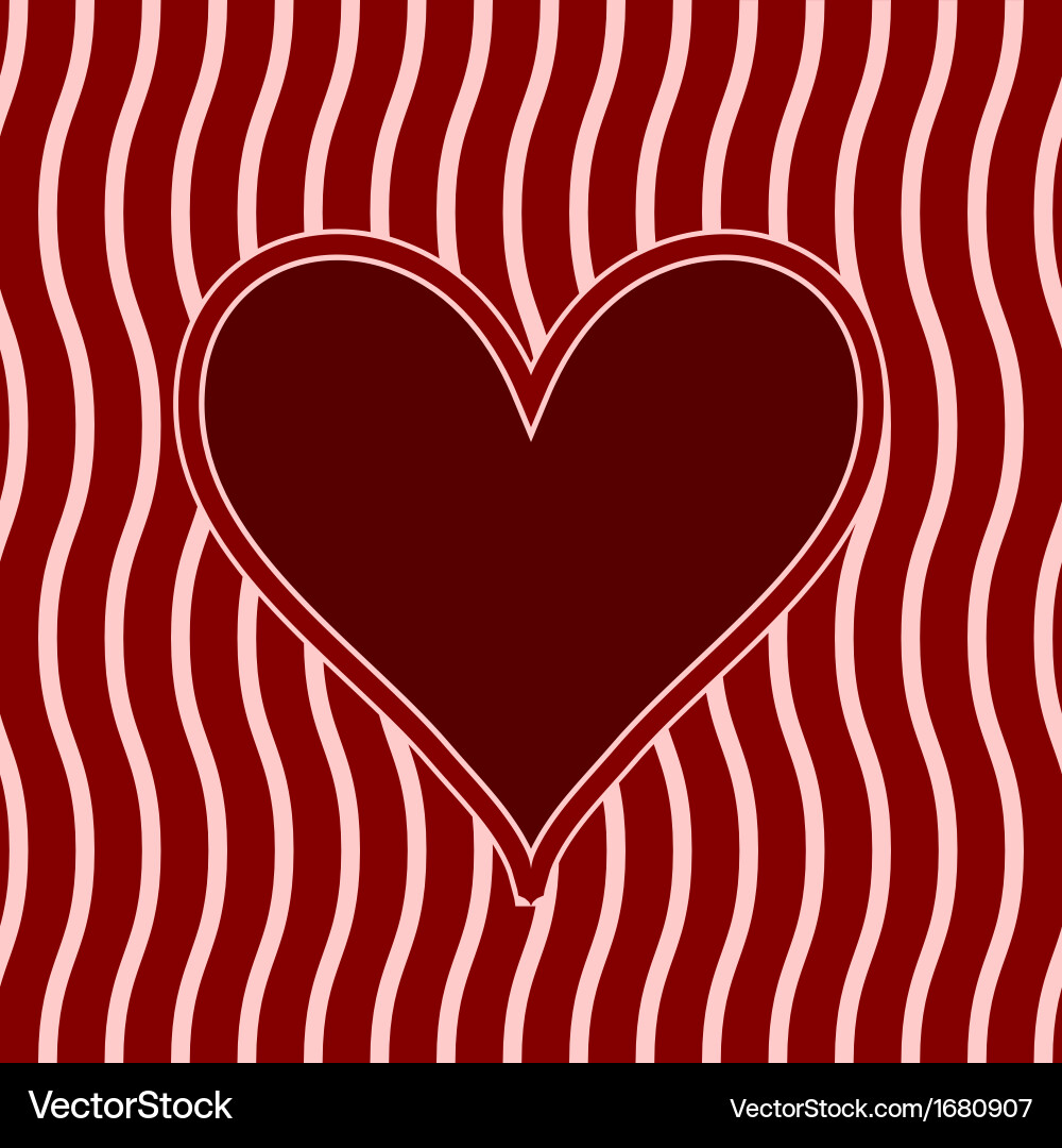 Frame with heart vector image