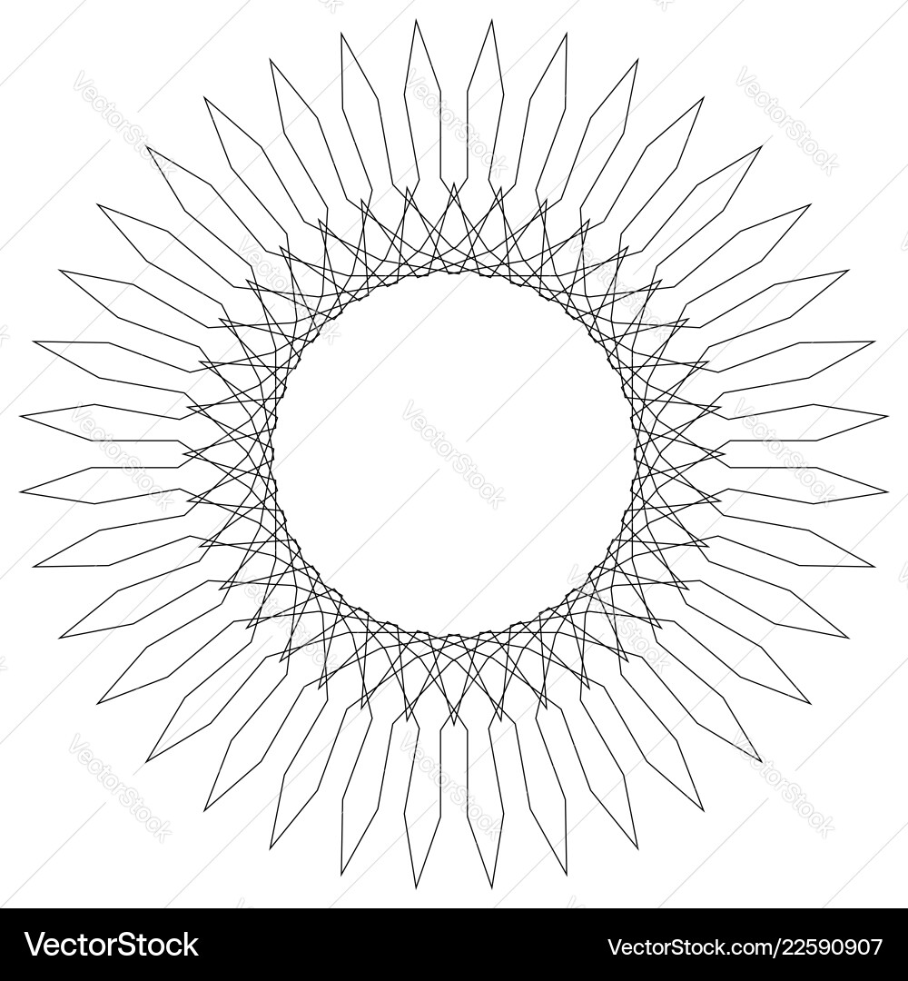 Geometric circular pattern abstract motif Geometric circular pattern abstract motif Vector Image