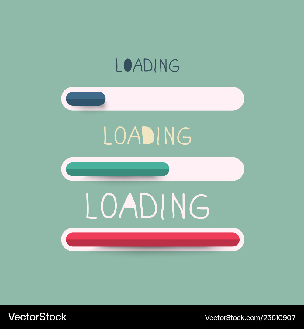 Loading bar symbol vector image
