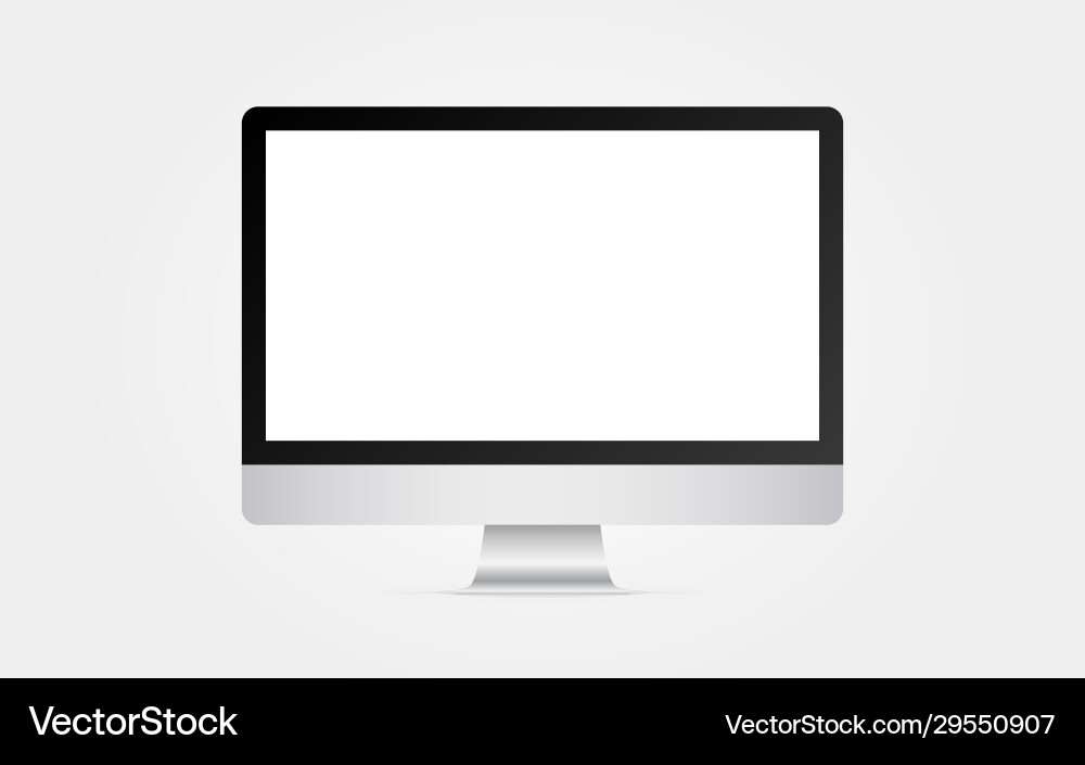 Monitor mockup Computer Display Vorlage isoliert Monitor mockup Computer Display Vorlage isoliert vektorbild