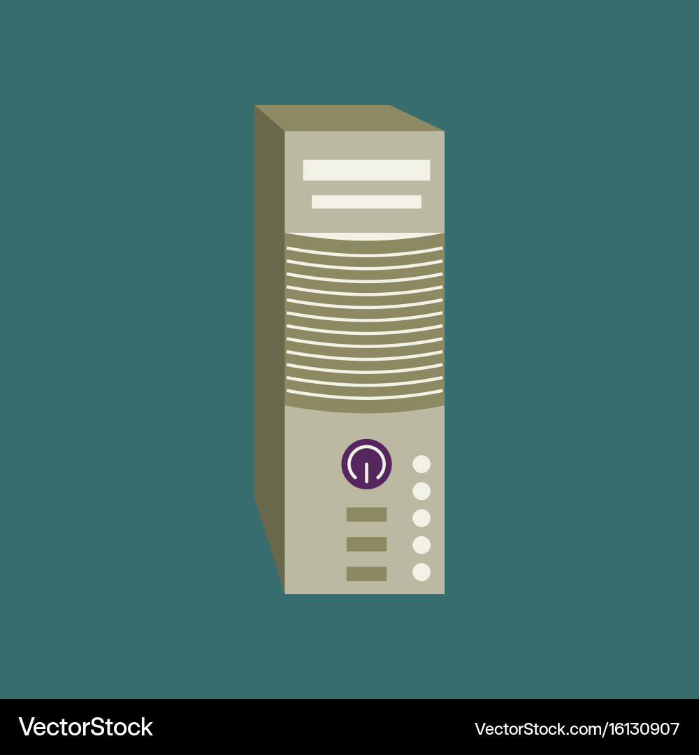 Technology gadget in flat design computer vector image