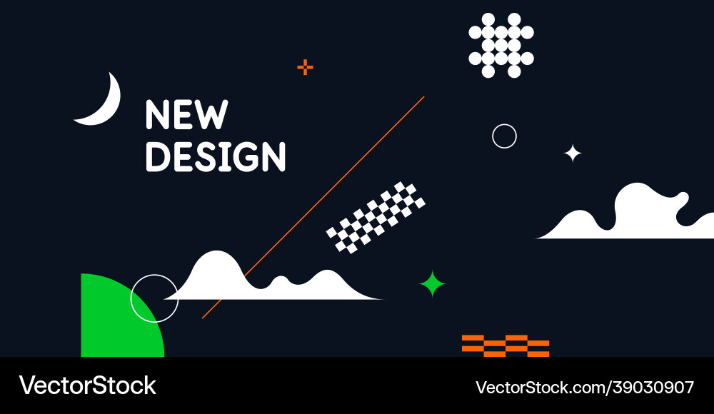 Trendy abstract background composition forms Trendy abstract background composition forms Vector Image