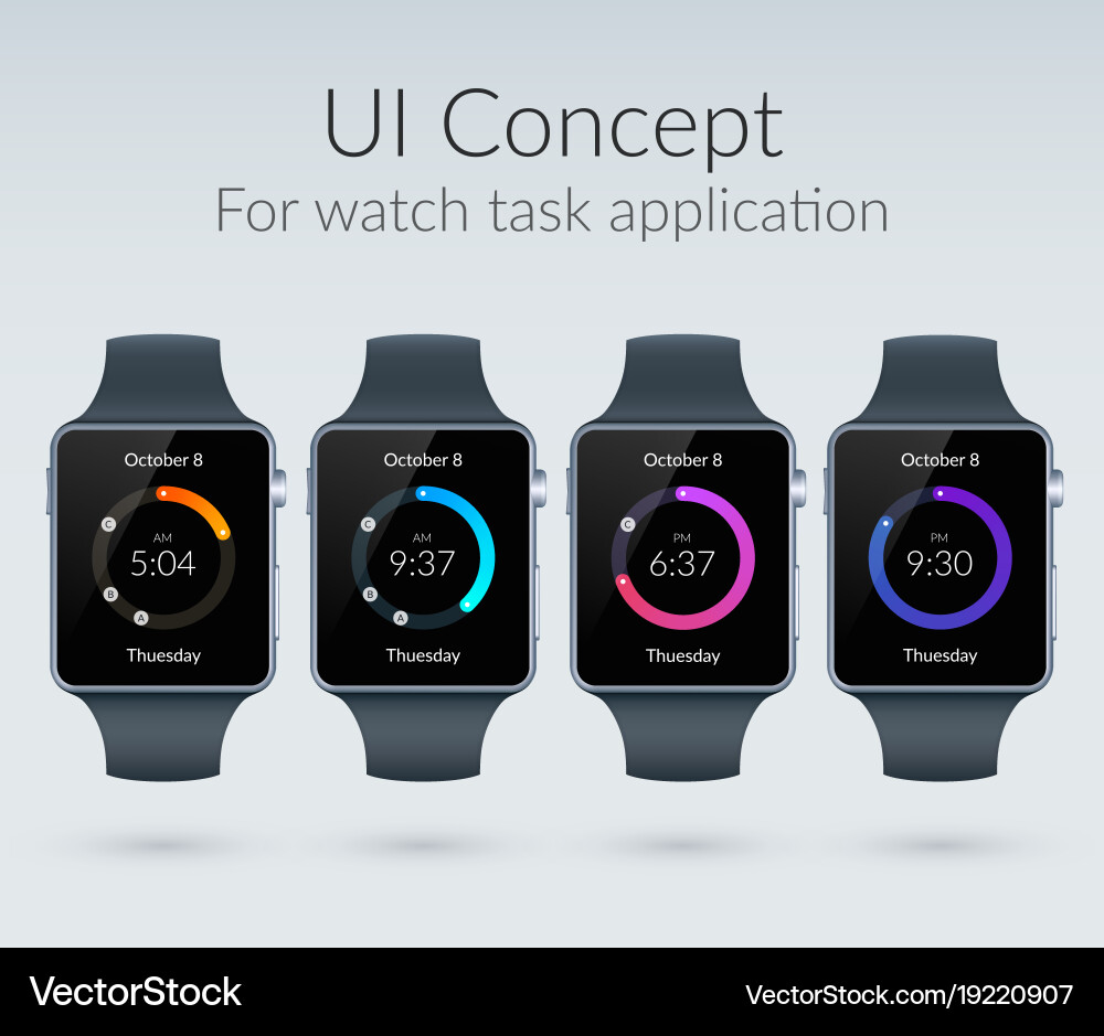Ui design concept vector image