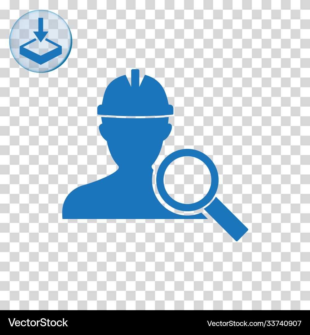 Worker search icon for web and mobile Worker search icon for web and mobile vector image