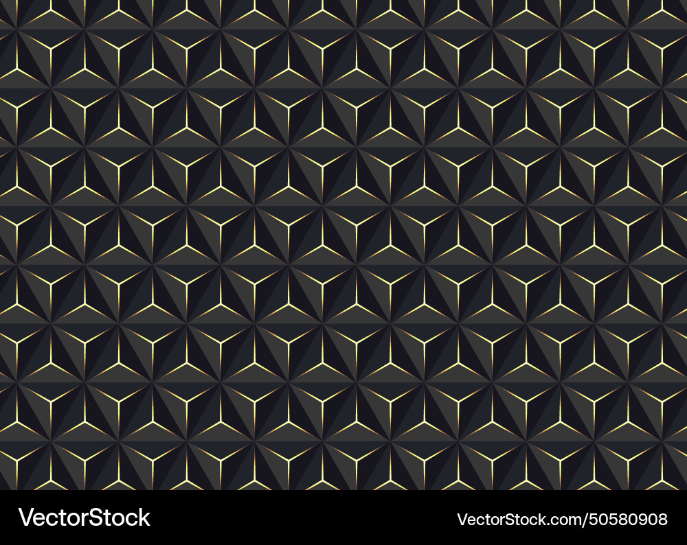 3d luxury polygonal pattern background with dark Vector Image