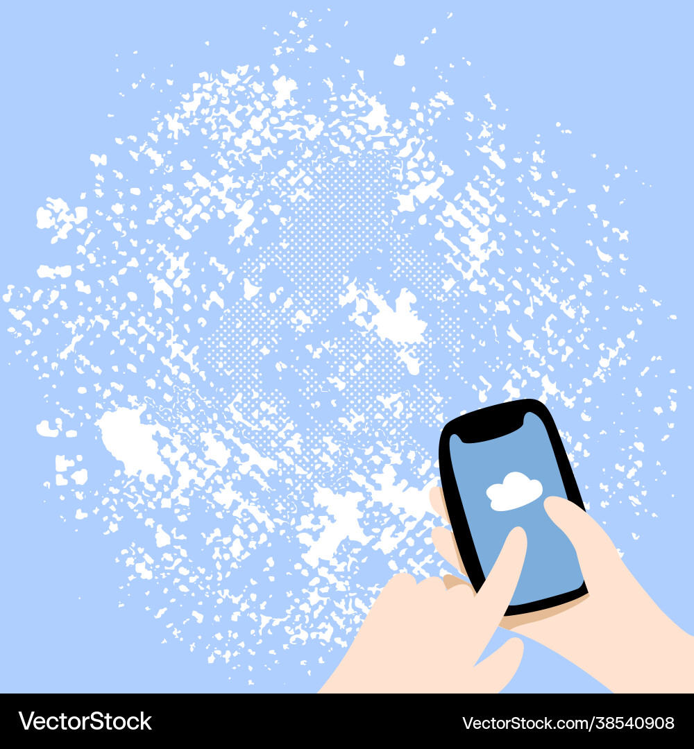 Abstract spreading message online global Abstract spreading message online global vector image