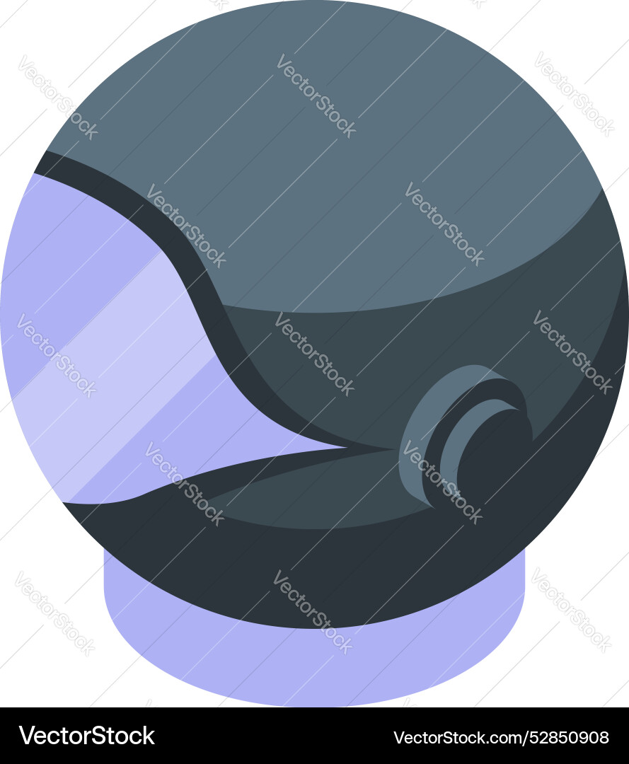 Astronaut helmet floating in space representing Astronaut helmet floating in space representing vector image