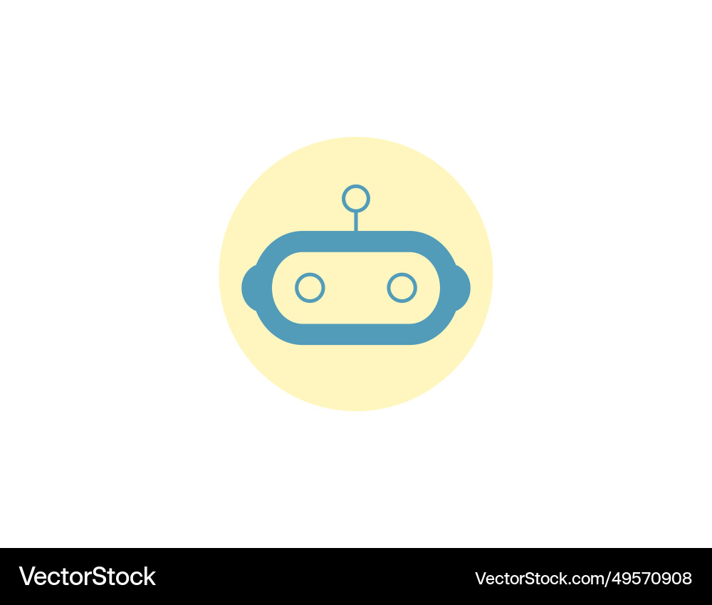Chatbot robot app icon vector image