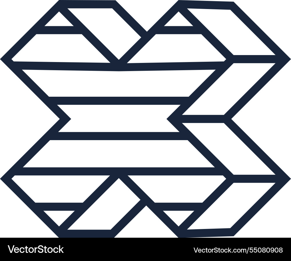 Creating a geometric optical illusion vector image