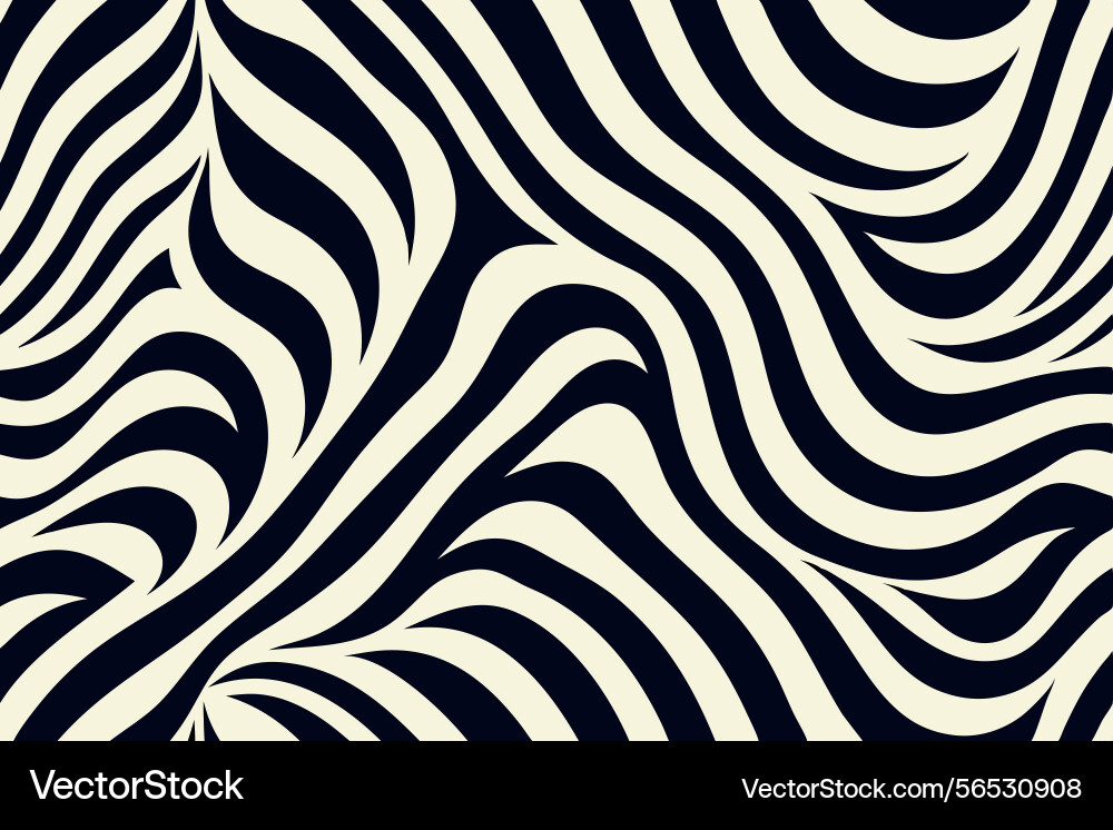 Creative zebra pattern featuring alternating Vector Image