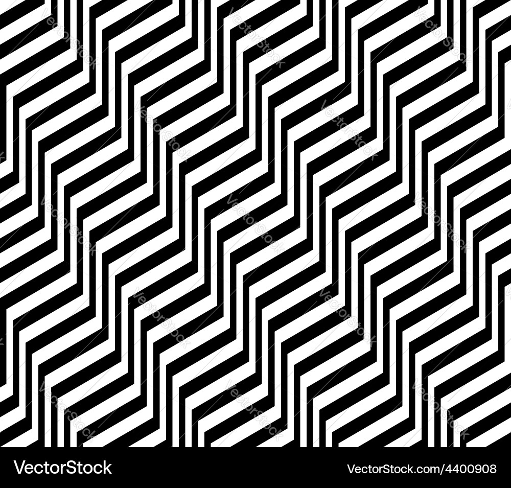 Design seamless monochrome zigzag pattern Vector Image