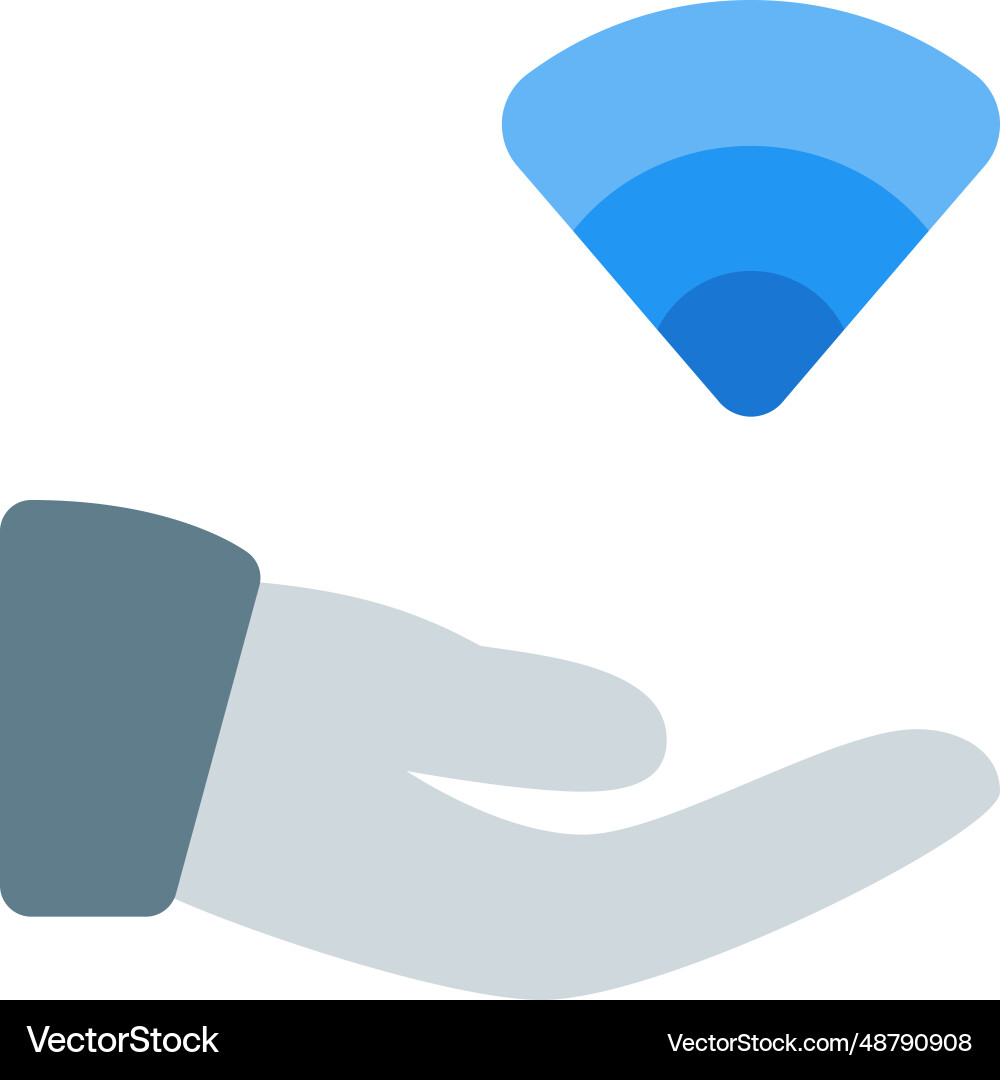Easy to share data with wireless connection Vector Image