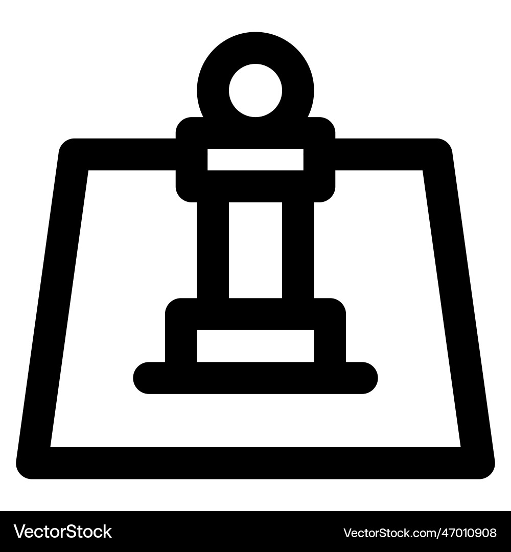 Flat counter table used for gaming Vector Image