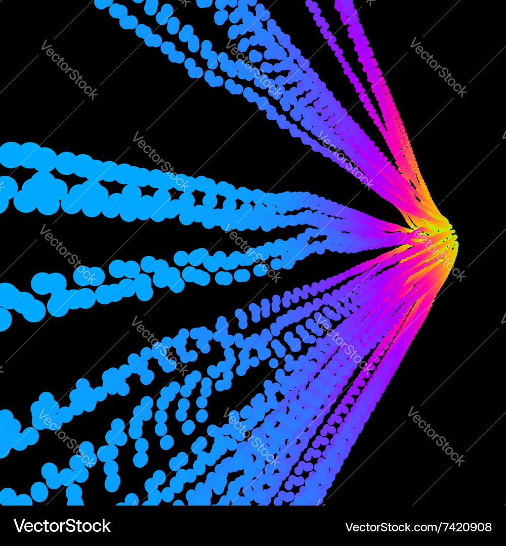 Point flow design template abstract Vector Image