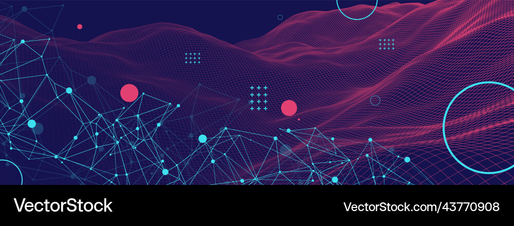 Sci-Tech Abstract Background vector image