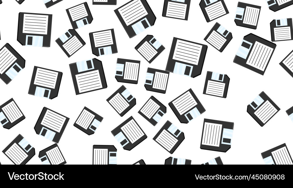 Seamless pattern endless computer with old retro Seamless pattern endless computer with old retro Vector Image