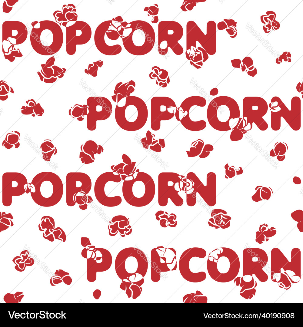 Seamless pattern with popcorn Seamless pattern with popcorn vector image