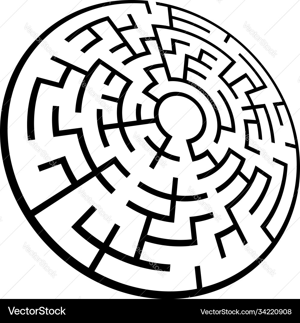 Solvable 3d maze labyrinth puzzle game Solvable 3d maze labyrinth puzzle game Vector Image